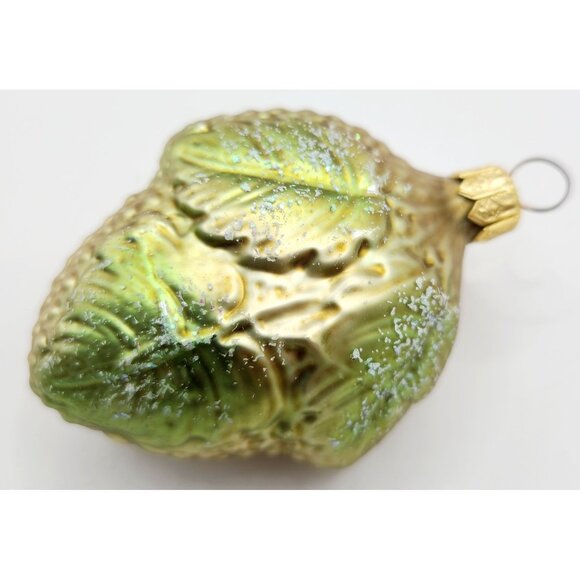 Christopher Radko Glass Fig Ornament Hand-Painted Berry Design Gold Christmas 3" - Picture 4 of 6